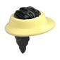 Headwear, Hair with Bright Light Yellow Visor pattern