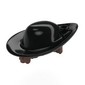 Hair with Black Hat Musketeer print