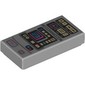 Tile 1 x 2 with Data Screen (Medical Tricorder) print