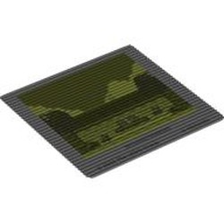 LEGO part 114640 Plastic Sheet with Lenticular Image with Gameboy Screen, The Legend of Zelda: Link’s Awakening print in Transparent/ Trans-Clear