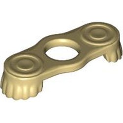 LEGO part 2526 Minifig Neckwear Epaulette in Brick Yellow/ Tan