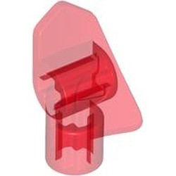 LEGO part 2387 Technic Panel Fairing #7 3L Very Small Smooth, Side A in Transparent Red/ Trans-Red