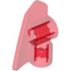 LEGO part 2389 Technic Panel Fairing #8 3L Very Small Smooth, Side B in Transparent Red/ Trans-Red