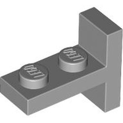 LEGO part 4585 Bracket 1 x 2 with 1 x 2 Vertical Studs in Medium Stone Grey/ Light Bluish Gray