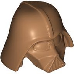 LEGO part 19916 Helmet Darth Vader Type 2 Top in Medium Nougat