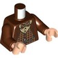 Torso, Jacket, Tan Plaid Shirt, Silver Chains, Reddish Brown/Dark Tan Bowtie print, Reddish Brown Arms, Light Nougat Hands
