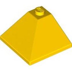 LEGO part 3675 Slope 33° 3 x 3 Double Convex in Bright Yellow/ Yellow