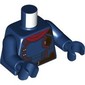 Torso, Space Suit, Red Wires, Dark Red Handkerchief, Dark Brown Utility Belt print, Dark Blue Arms and Hands