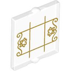 LEGO part 110916 GLASS FOR FRAME 1X2X2, NO. 13 in Transparent/ Trans-Clear