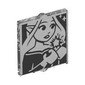 Glass for Window 1 x 2 x 2 Flat with Elves Mini-doll, Stars print