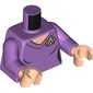Torso Tunic, Light Nougat Chest, Silver Starfleet Insignia print, Medium Lavender Arms, Light Nougat Hands