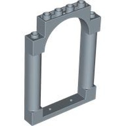 LEGO part 40066 Panel 1 x 6 x 7 with 2 Columns and Arch in Sand Blue