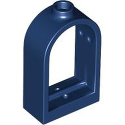 LEGO part 30044 Window 1 x 2 x 2 2/3 with Rounded Top in Earth Blue/ Dark Blue