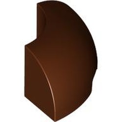 LEGO part 5924 Brick Round Corner 2 x 2 x 1 in Reddish Brown