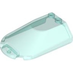 LEGO part 3384 Windscreen 4 x 6 x 1 1/3 in Transparent Light Blue/ Trans-Light Blue