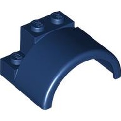 LEGO part 1846 Wheel Arch 4 x 3 x 1 2/3 in Earth Blue/ Dark Blue