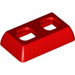 LEGO part 65753 Minifig Hipwear Skirt Short, Angular in Bright Red/ Red