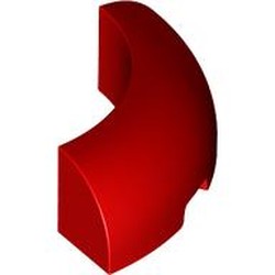 LEGO part 65617 Brick Round Corner 3 x 3 x 1 No Studs in Bright Red/ Red