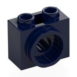 LEGO part 80431 Brick Special 1 x 2 x 1 1/3 with Rotation Joint Socket in Earth Blue/ Dark Blue