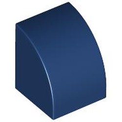 LEGO part 7126 Brick Curved 1 x 1 in Earth Blue/ Dark Blue