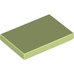 LEGO part 26603 Tile 2 x 3 in Spring Yellowish Green/ Yellowish Green