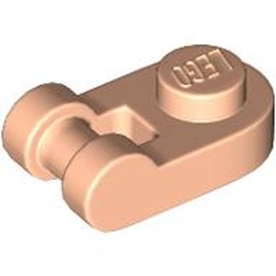 LEGO part 26047 Plate Special 1 x 1 Rounded with Handle in Light Nougat