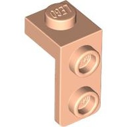 LEGO part 79389 Bracket 1 x 1 - 1 x 2 in Light Nougat