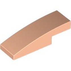 LEGO part 7302 Slope Curved 3 x 1 x 2/3 in Light Nougat
