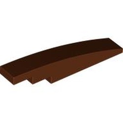 LEGO part 6801 Slope Curved 1 x 6 in Reddish Brown