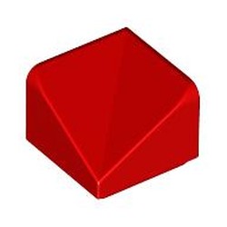 LEGO part 7827 Slope 30° 1 x 1 x 2/3 Double Concave in Bright Red/ Red