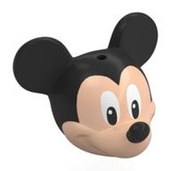 LEGO part 24629pr0001 Minifig Head Special with Black Mouse Ears and Nose and White Eyes Print (Mickey) in Light Nougat