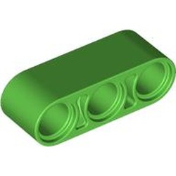 LEGO part 32523 Technic Beam 1 x 3 Thick in Bright Green