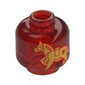 Minifig Head, Lantern with Gold Horses print