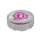 Tile Round 1 x 1 with Dark Pink Worm print