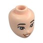 Minidoll Head, Black Eyebrows, Brown Eyes, Nougat Lips, Open Mouth
