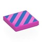 Tile 2 x 2 with Dark Blue Diagonal Stripes print