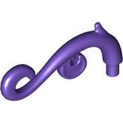 LEGO part 28870 Curled Decorative Ornament with Bar in Medium Lilac/ Dark Purple