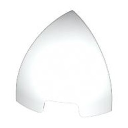 LEGO part 5848 Brick Round Curved 1 x 1 x 1 Quarter Dome in White