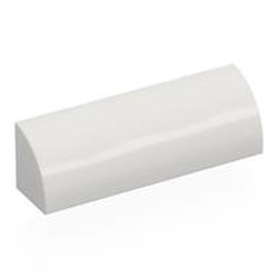 LEGO part 5849 Brick Curved 1 x 4 x 1 in White