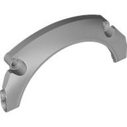 LEGO part 3538 Technic Panel Car Mudguard Arched 11 x 5 x 2, Arched Top in Medium Stone Grey/ Light Bluish Gray