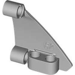LEGO part 80274 Technic Panel Triangle 5 x 4 Right in Medium Stone Grey/ Light Bluish Gray