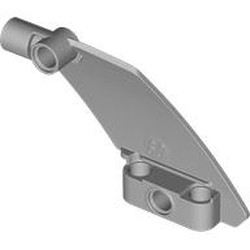 LEGO part 80267 Technic Panel Curved 5 x 7 Parallelogram Left in Medium Stone Grey/ Light Bluish Gray
