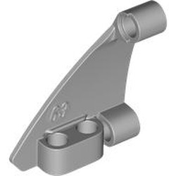 LEGO part 80278 Technic Panel Triangle 5 x 4 Left in Medium Stone Grey/ Light Bluish Gray