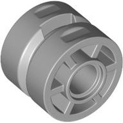 LEGO part 5807 Wheel 14mm D. x 9.9mm with Centre Groove, Fake Bolts Large and 6 Spokes in Medium Stone Grey/ Light Bluish Gray