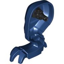 LEGO part 114888c01 Animal, Dragon Leg Right with Black Pin in Earth Blue/ Dark Blue