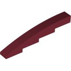 LEGO part 7217 Slope Curved 1 x 8 x 1 2/3 in Dark Red