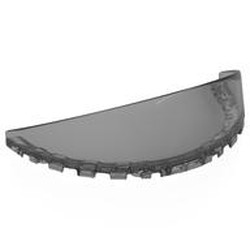 LEGO part 7893 Windscreen Curved 6 x 12 x 2 in Trans-Black