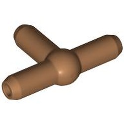 LEGO part 4697b Pneumatic T-Piece (T Bar) [New Style] in Medium Nougat