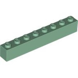 LEGO part 3008 Brick 1 x 8 in Sand Green
