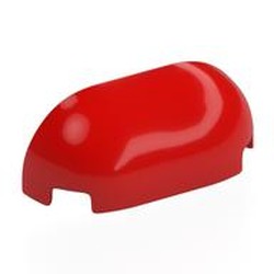 LEGO part 7906 Brick Round, Curved Triple 1 x 3 x 1 in Bright Red/ Red